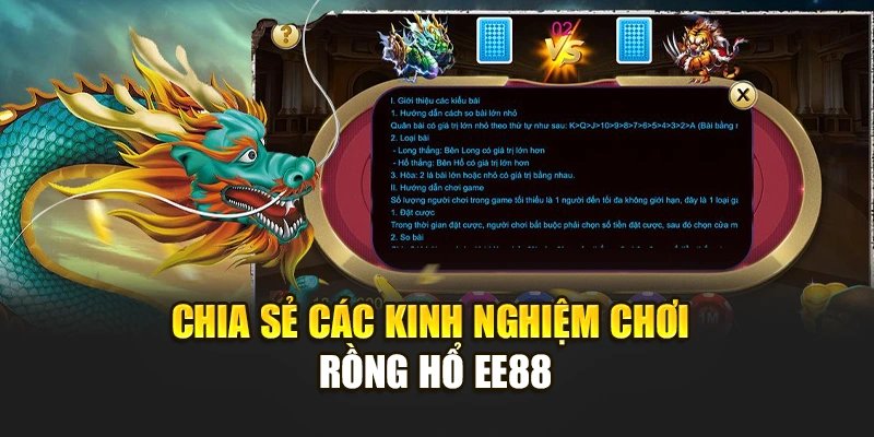 Chia sẻ các kinh nghiệm chơi Rồng Hổ EE88
