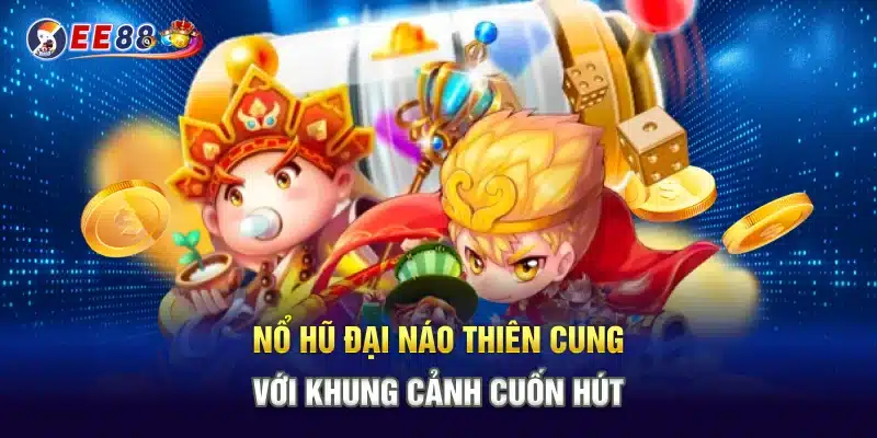 Nổ hũ đại náo thiên cung với khung cảnh cuốn hút